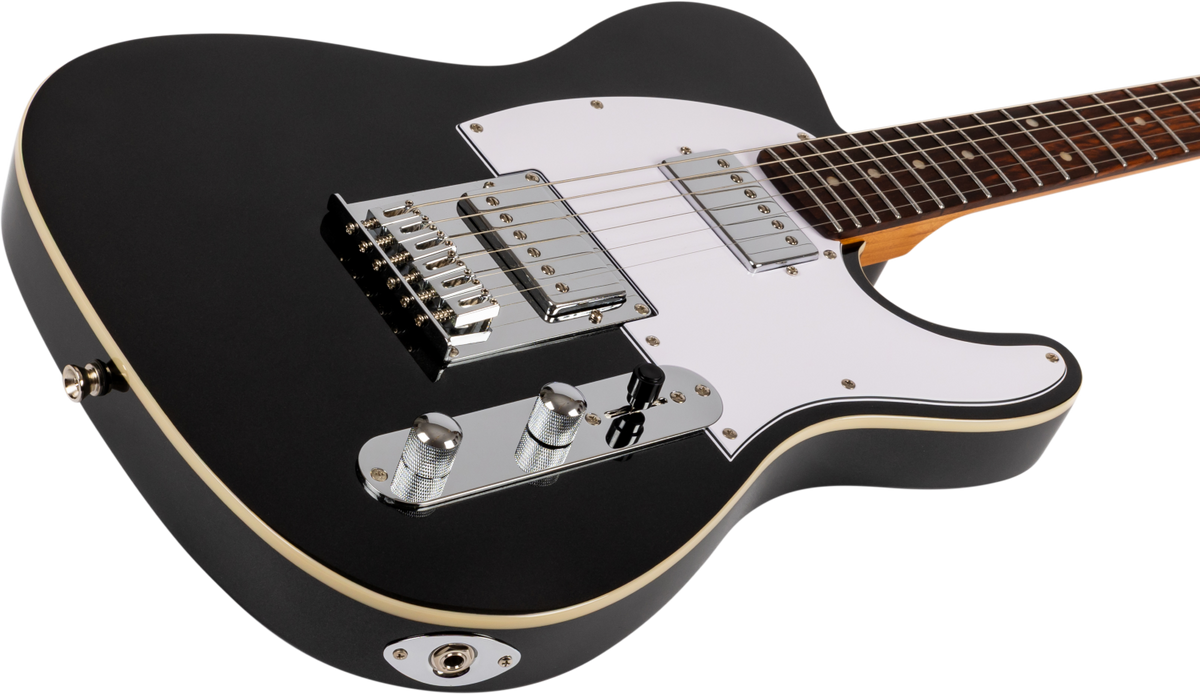 JET Guitars JT-350 BKM H – elektrische gitaar – T-stijl HH Zwart, palissander toets