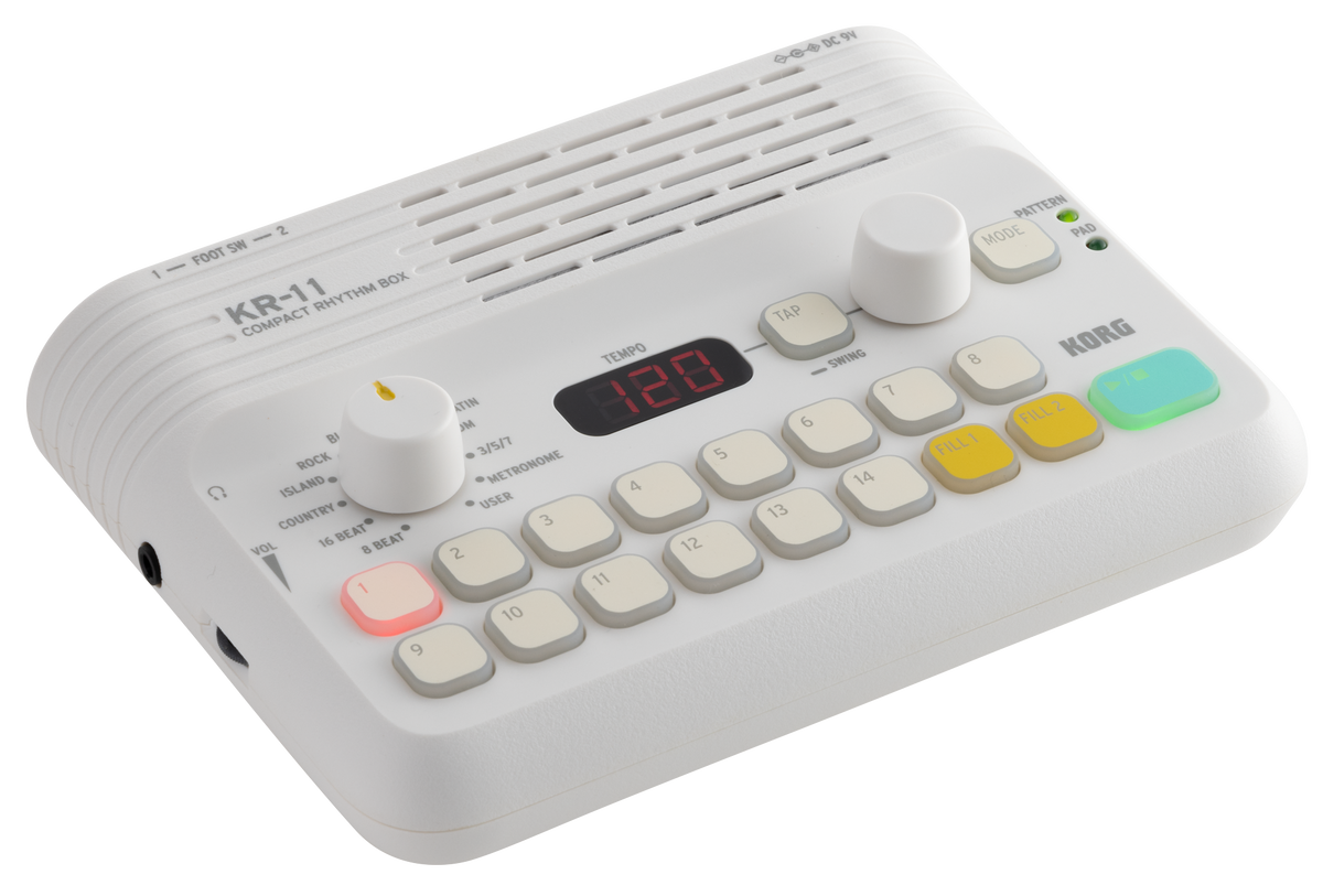Korg Digitale Drum, KR-11, 11 Genres, 126 Ritmes, User Pattern