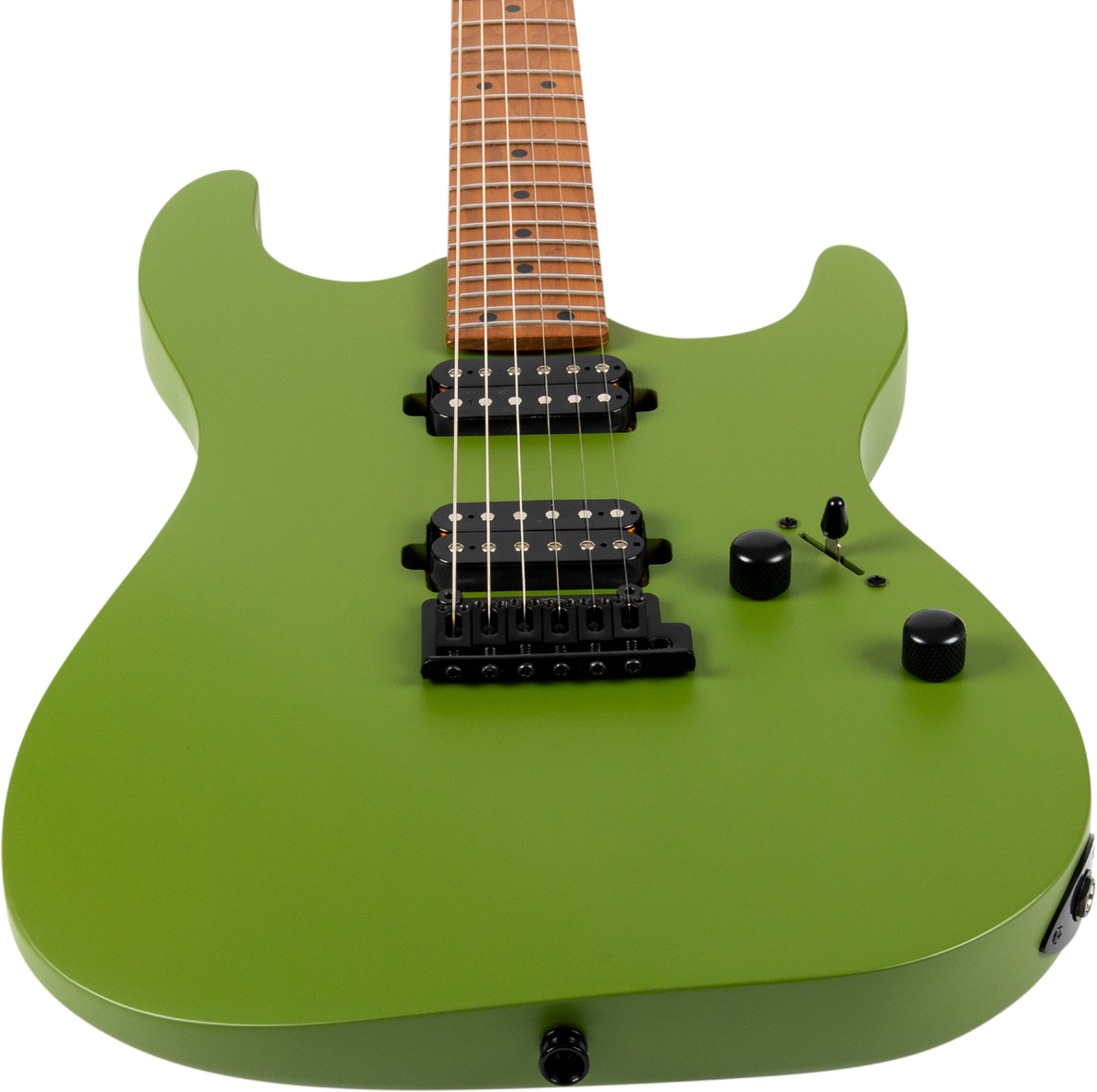 JET Guitars JS-500 MGR – elektrische gitaar – S-stijl HH mat Groen