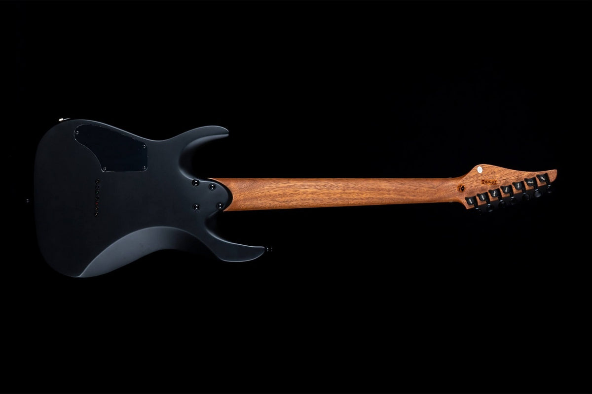 JET Guitars JS-507 BK Stygian – elektrische gitaar – S-stijl 7-snarige Stygian HH Satijn Zwart, palissander toets