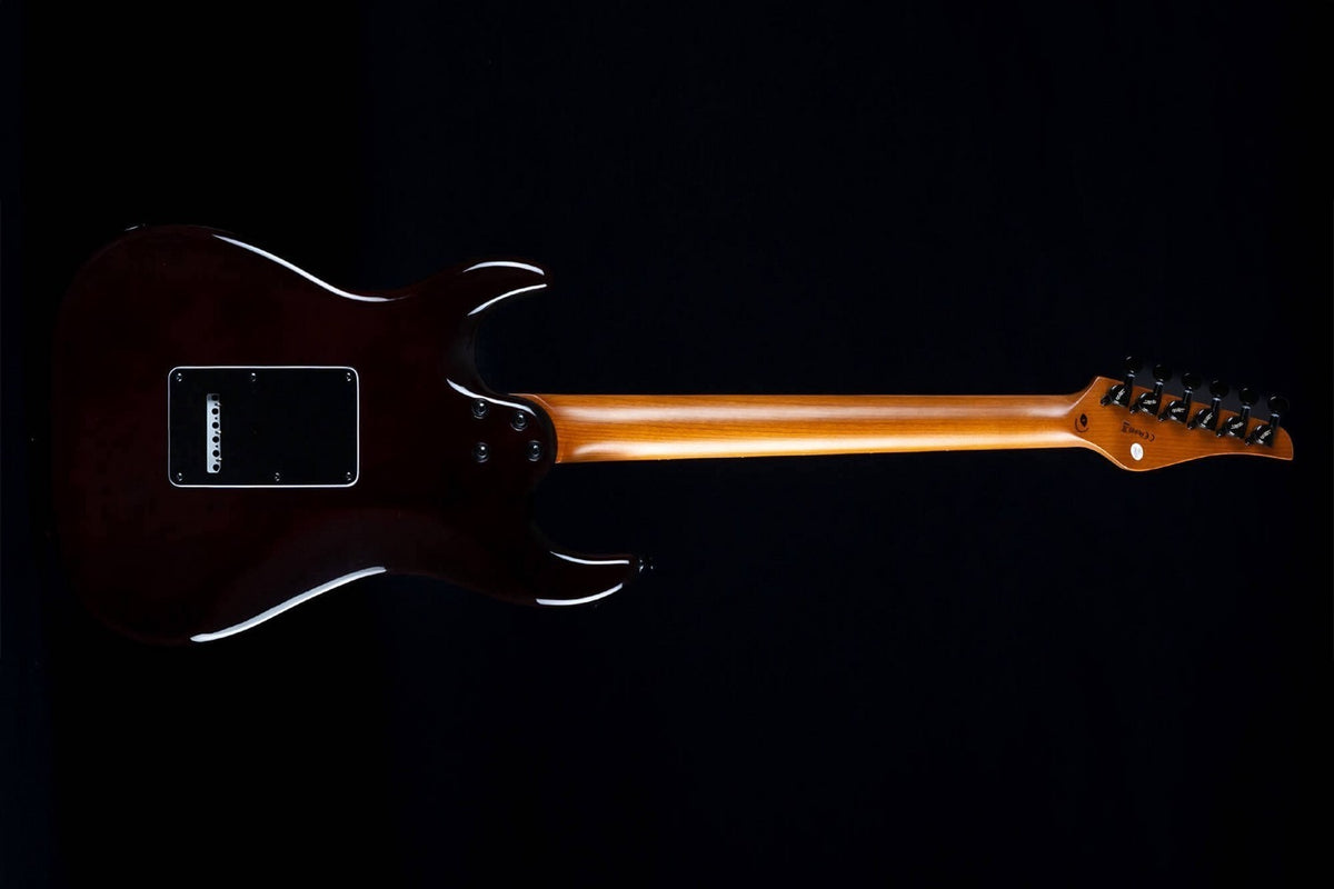 JET Guitars JS-450 TGR R – elektrische gitaar – S-stijl HSS transp. Groen, palissander toets