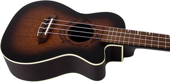 Flight DUC 380 CEQ AMBER – elektro-akoestische concertukelele