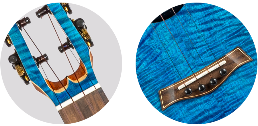Flight COMET TENOR EQ-A BLUE – elektro-akoestische tenorukelele