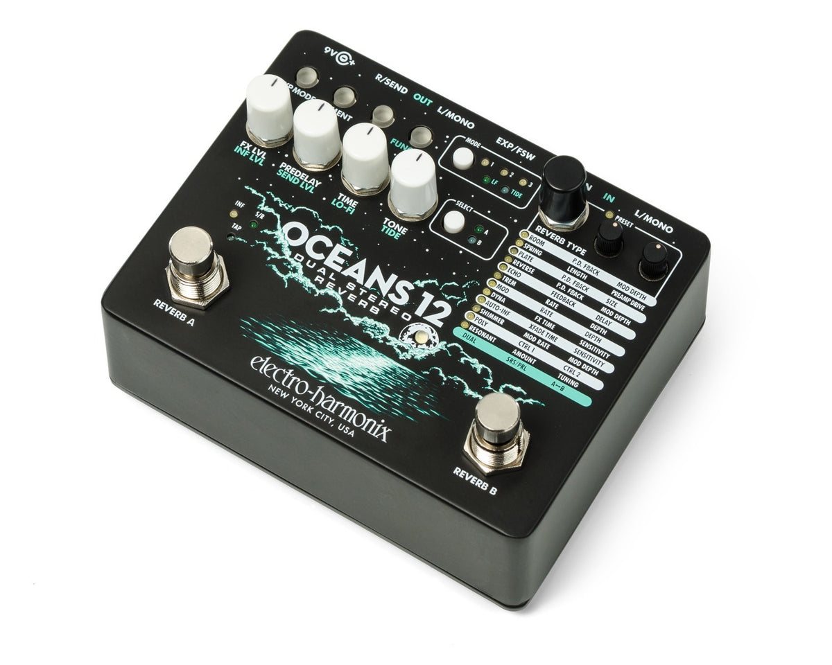 Electro-Harmonix OCEANS 12 – reverbpedaal