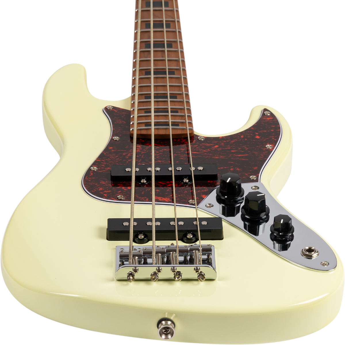 JET Guitars JB-300 OW – elektrische basgitaar – Reis Bas, Wit