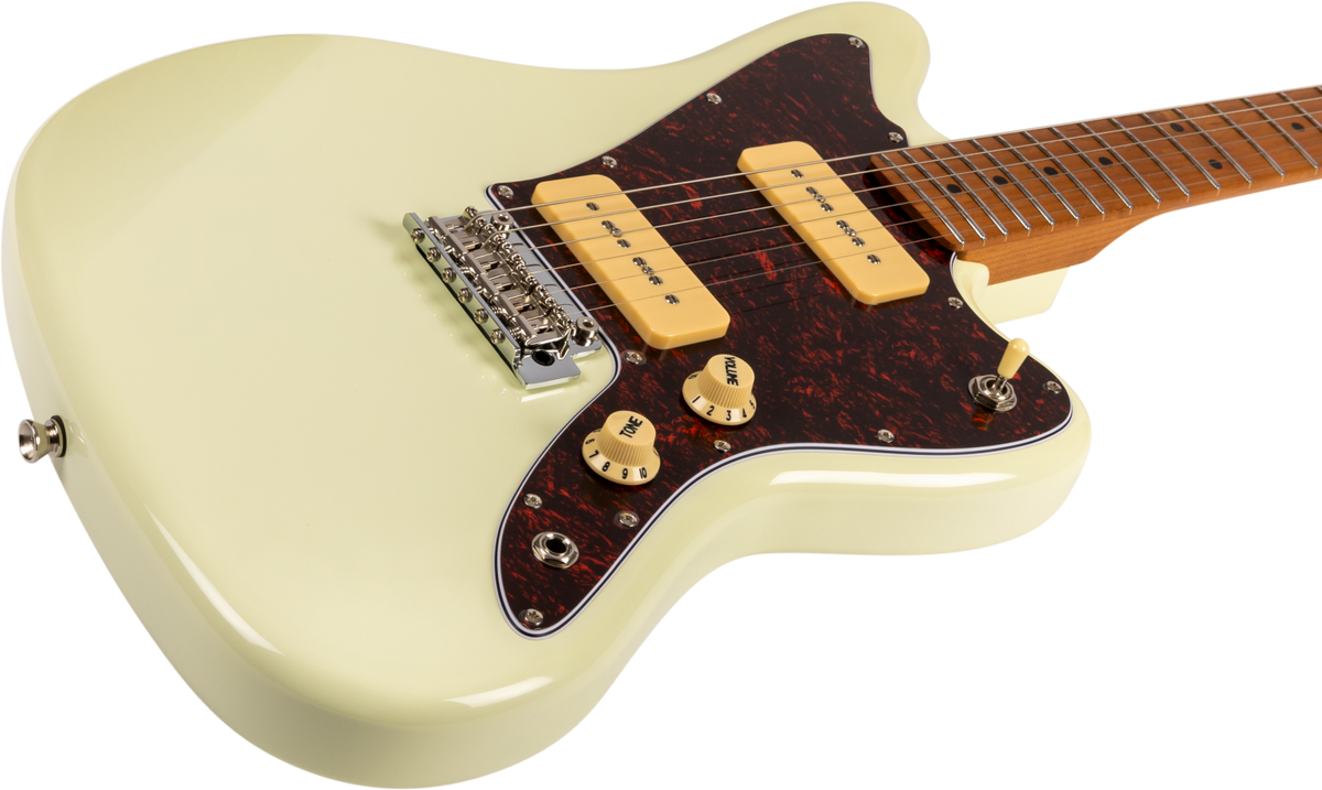 JET Guitars JJ-300 P90 OW – elektrische gitaar – J-stijl P90 Elektrisch Wit