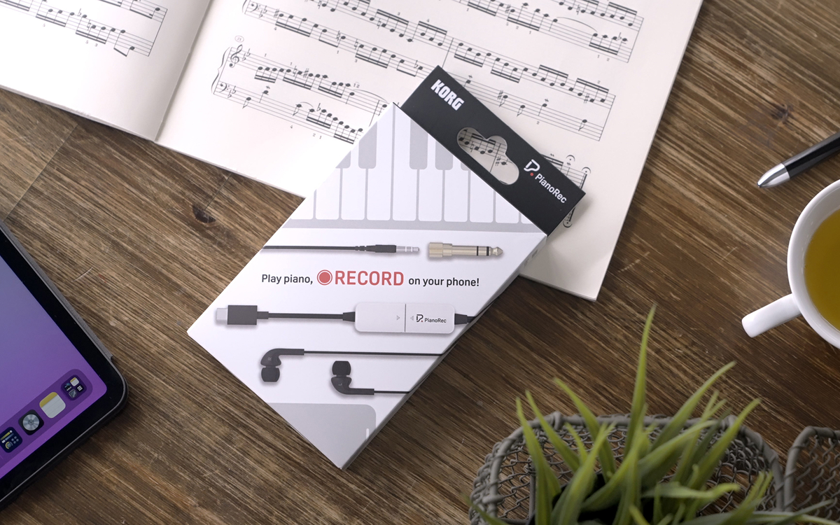 Korg Interface, PianoRec,voor Smartphone/Tablet,met Koptelefoon en Microfoon,USB