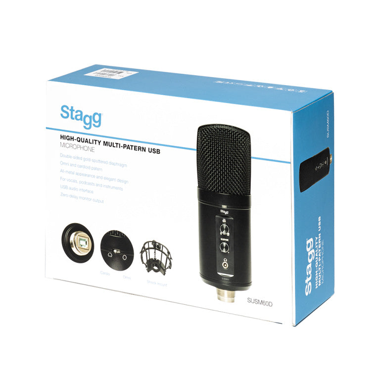 Stagg SUSM60D USB-studiocondensatormicrofoon