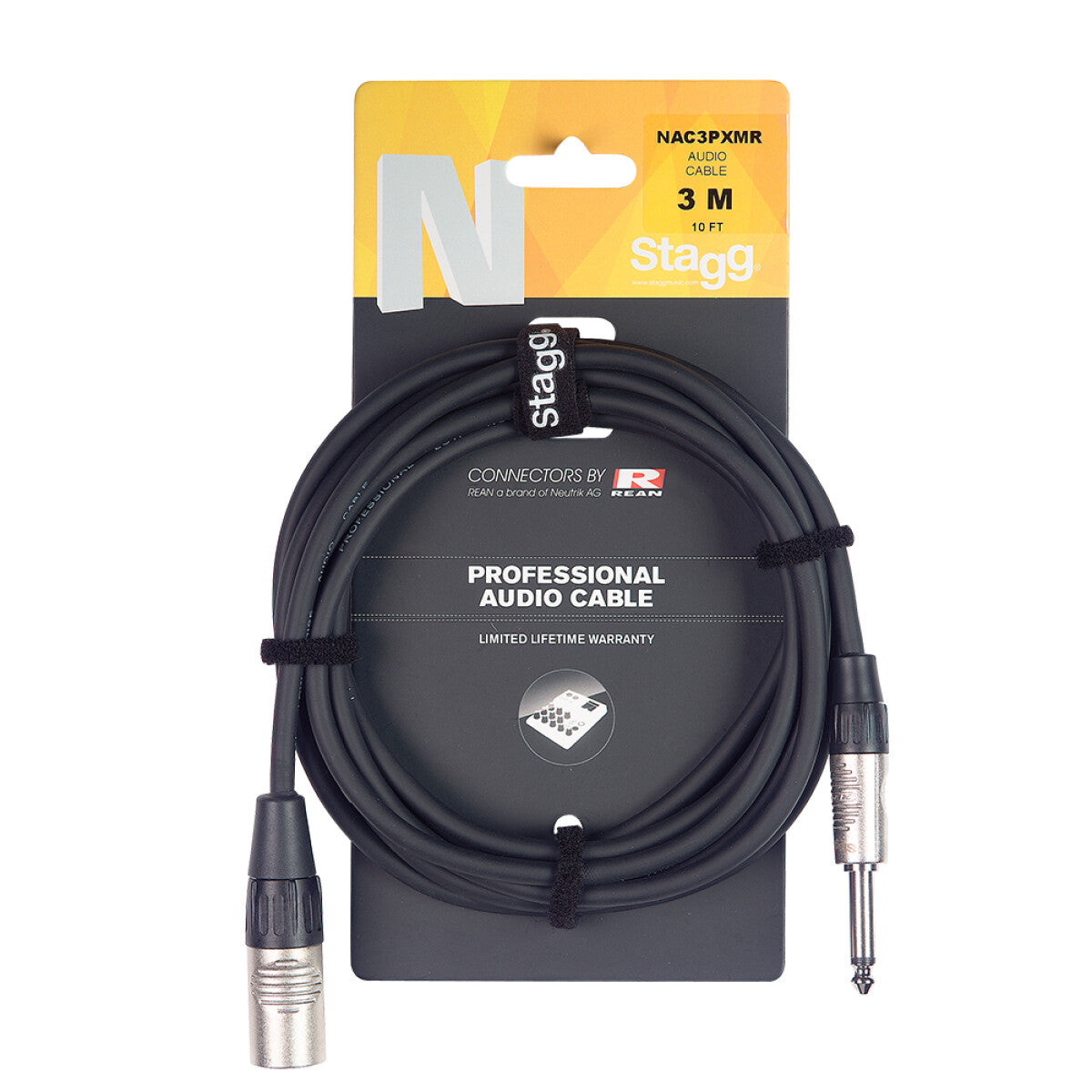 Stagg NAC10PXMR n-Serie Audio Kabel - Mono Jack