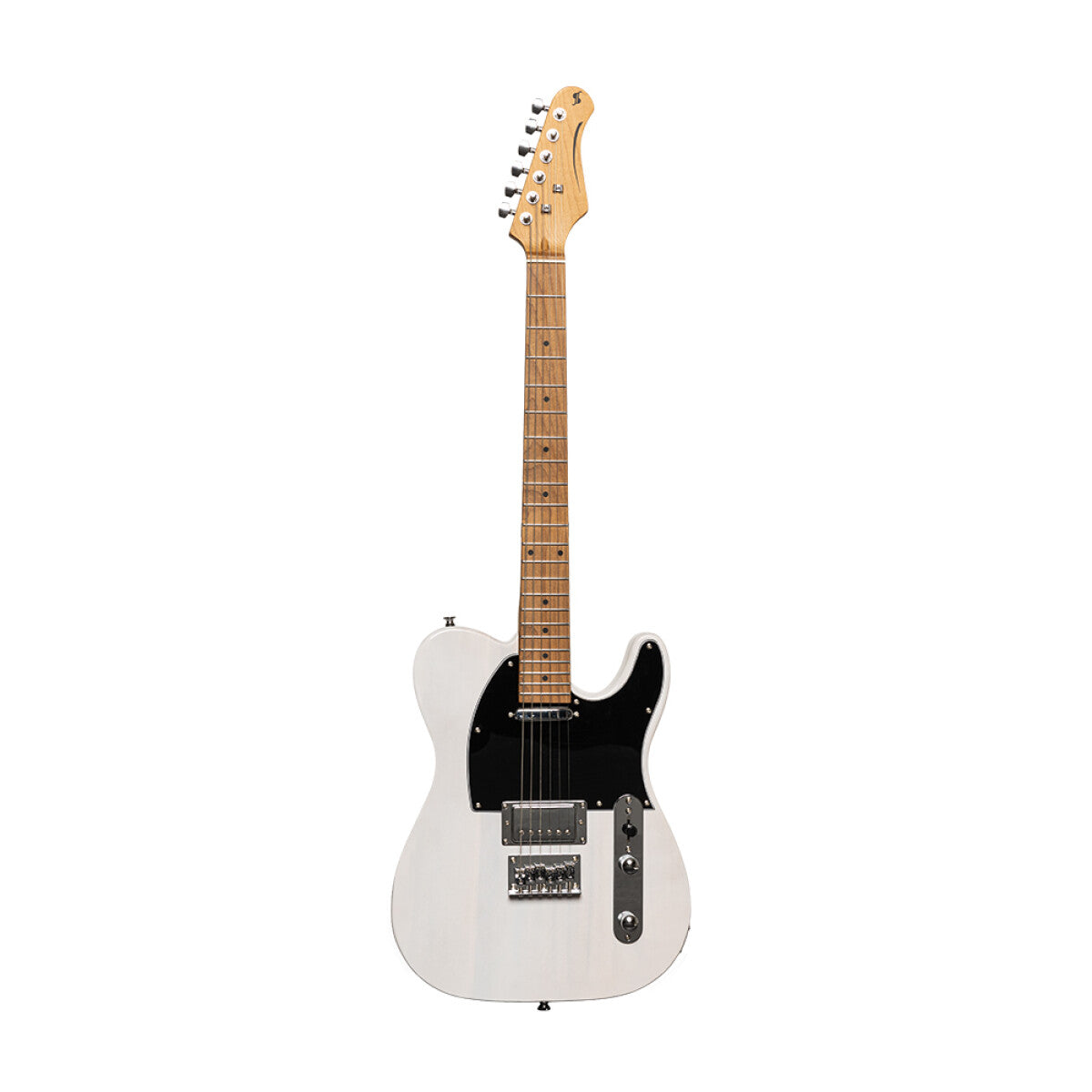 Stagg SET-PLUS WHB T-style elektrische gitaar See thru White