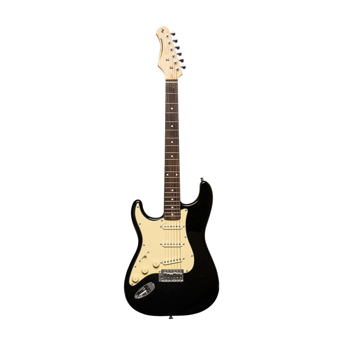 Stagg SES-30 BK LH S-style elektrische gitaar linkshandig Brilliant Black
