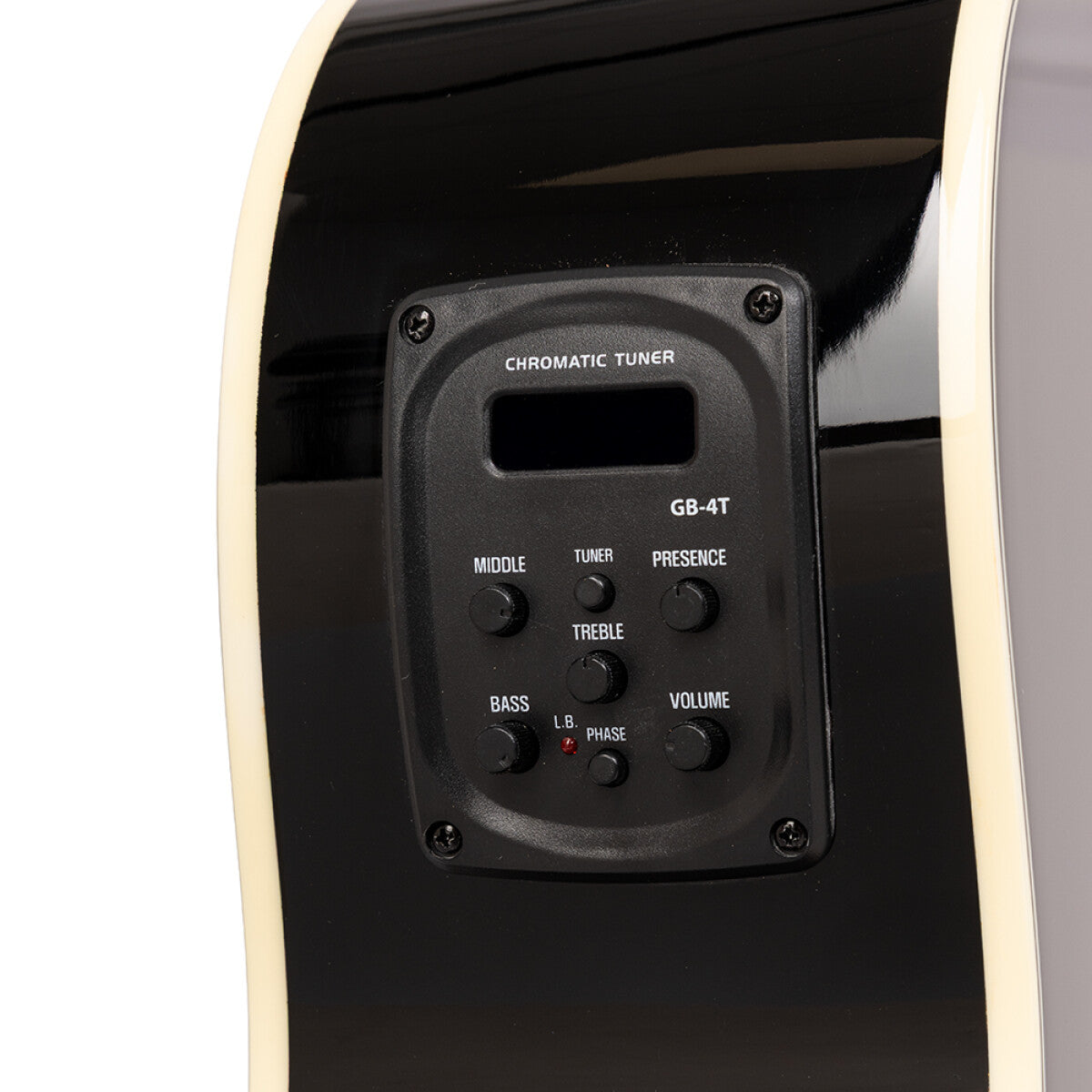 Stagg SA40BASS ACE-BK westerngitaar Zwart   finish: Hoogglans