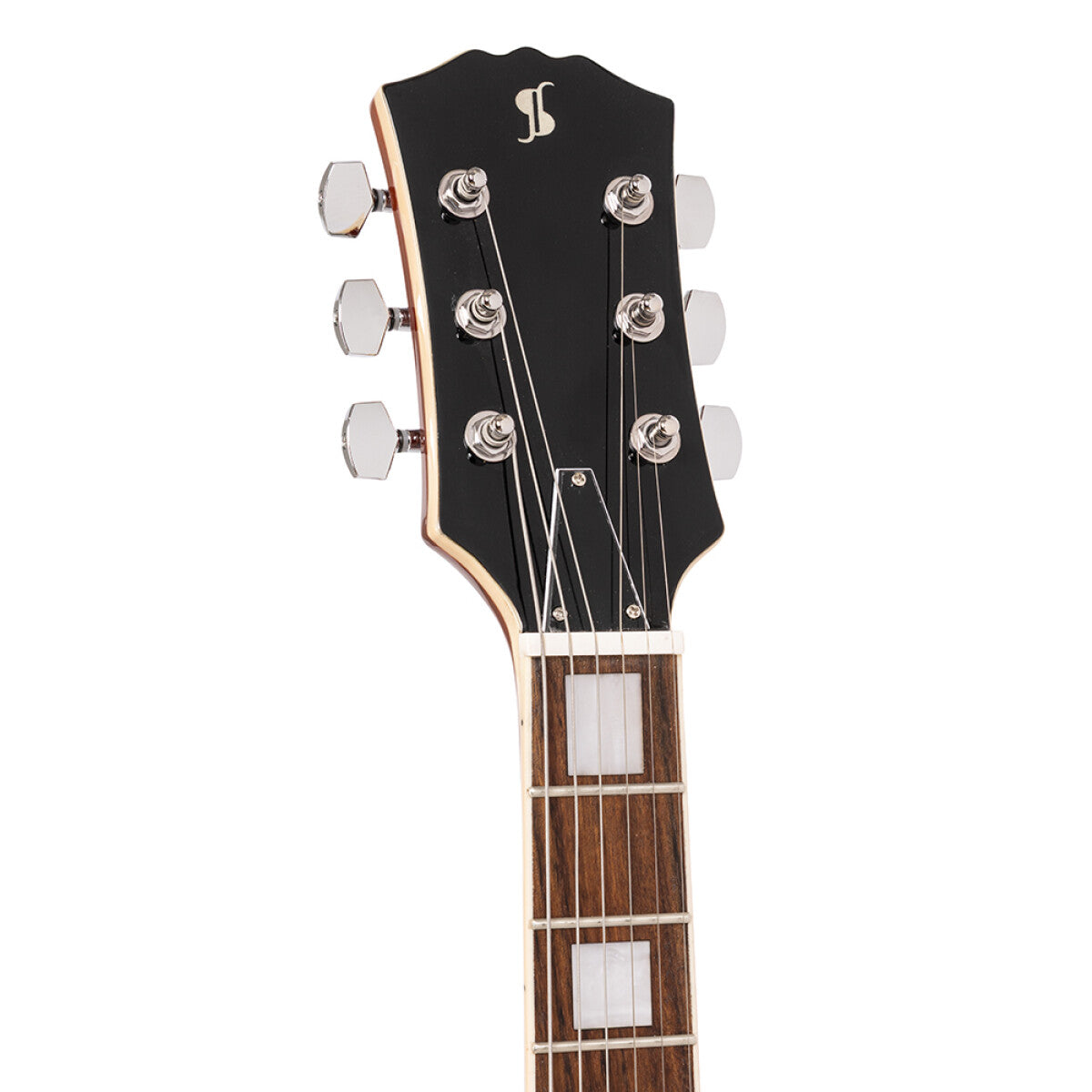 Stagg SEL-STD SILVER elektrische gitaar Silver Top