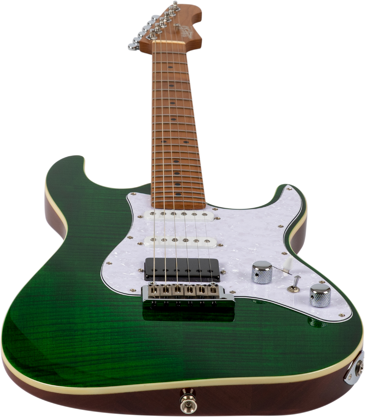 JET Guitars JS-600 TGR – elektrische gitaar – S-stijl HSS transp. Groen