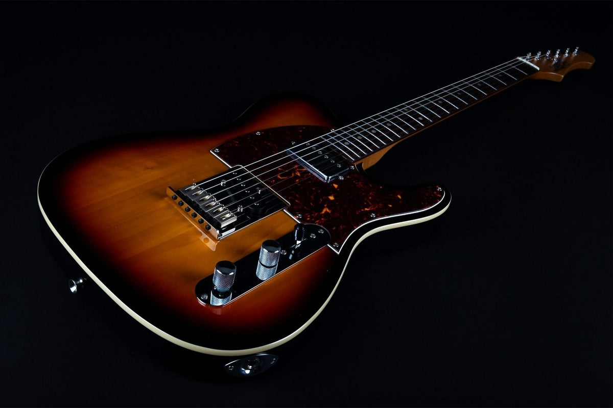 JET Guitars JT-350 SB R – elektrische gitaar – T-stijl SH Sunburst, palissander toets