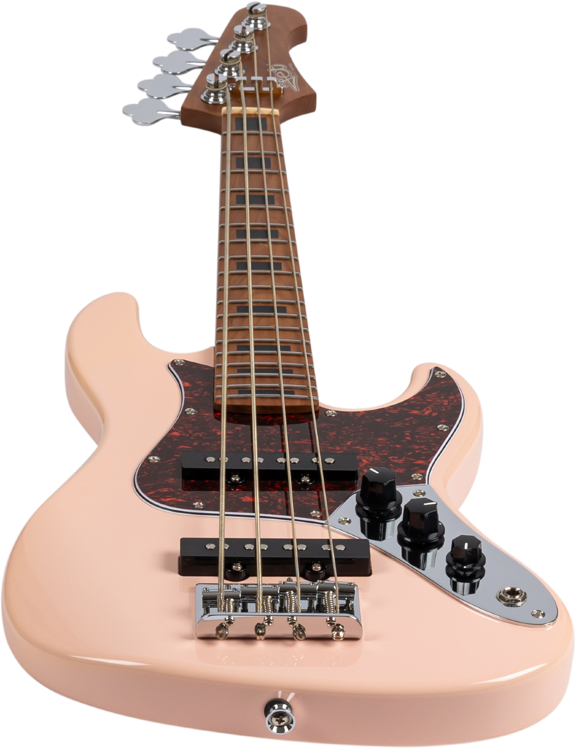 JET Guitars JB-300 PK – elektrische basgitaar – Reisbas, Shell Pink