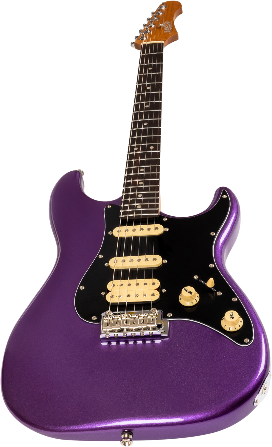 JET Guitars JS-400 PLM R – elektrische gitaar – S-stijl HSS Pruim, palissander toets