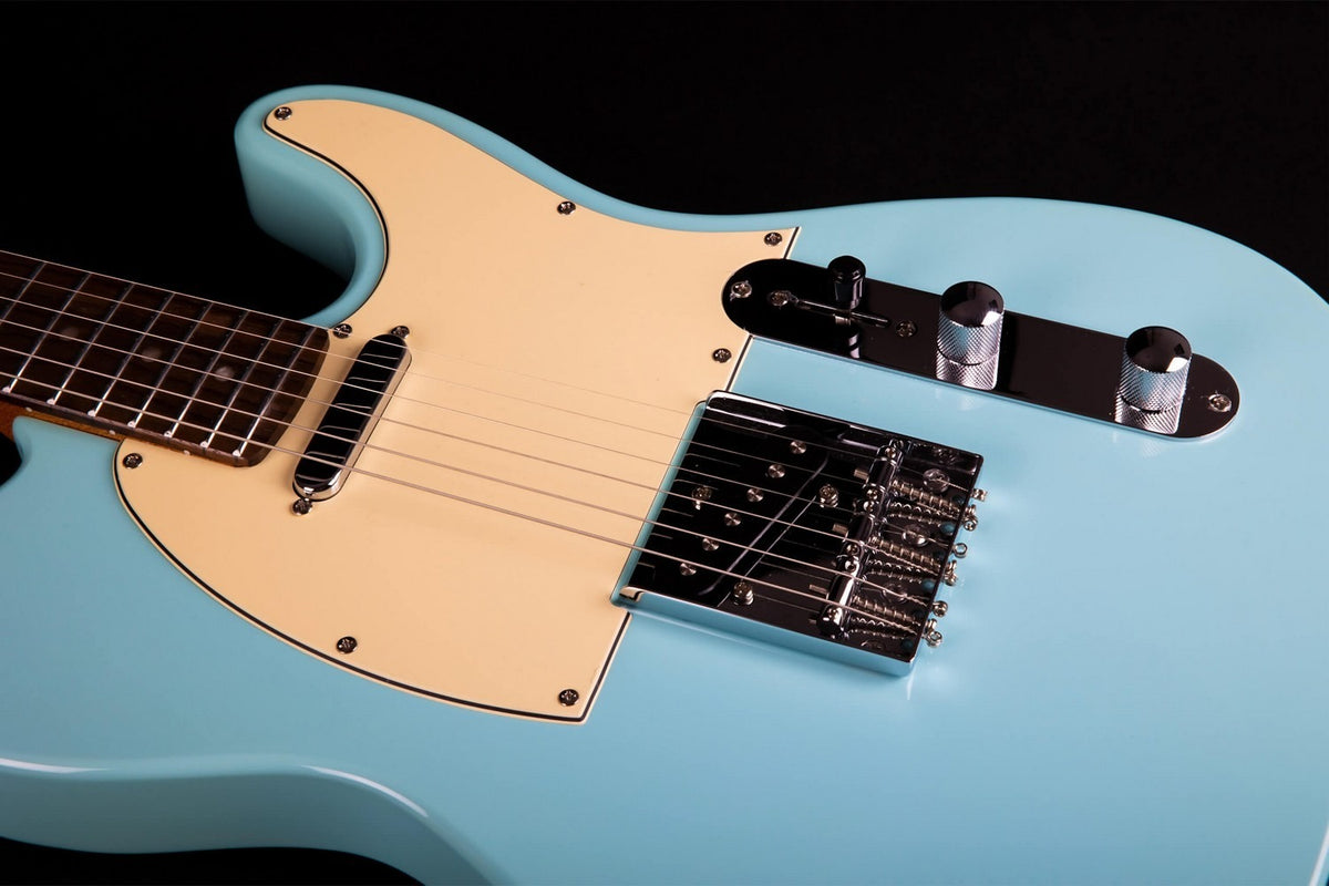 JET Guitars JT 300 BL R – elektrische gitaar – T-stijl Sonic blauw, palissander toets