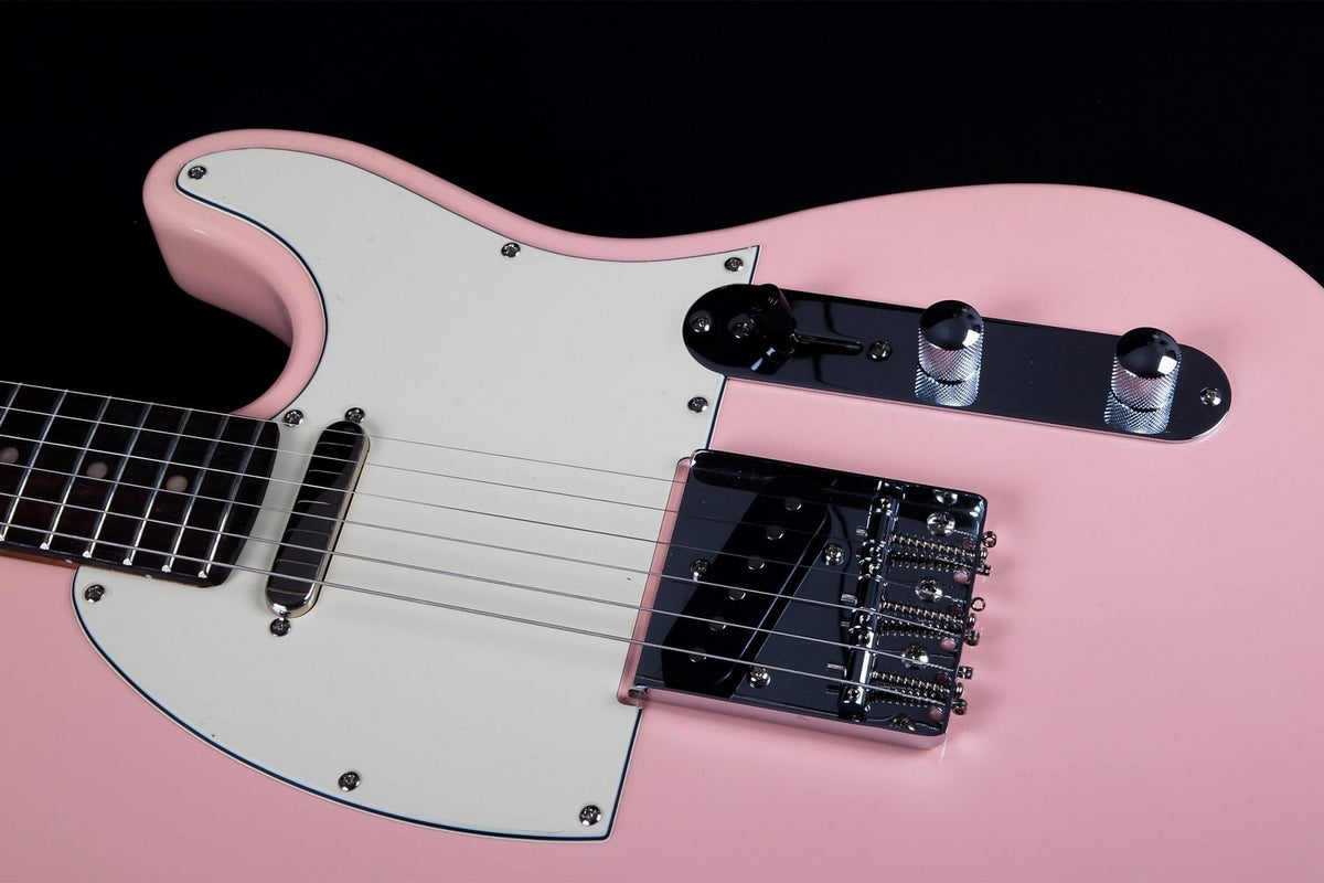 JET Guitars JT-300 PK R – elektrische gitaar – T-stijl Schelp Roze, palissander toets