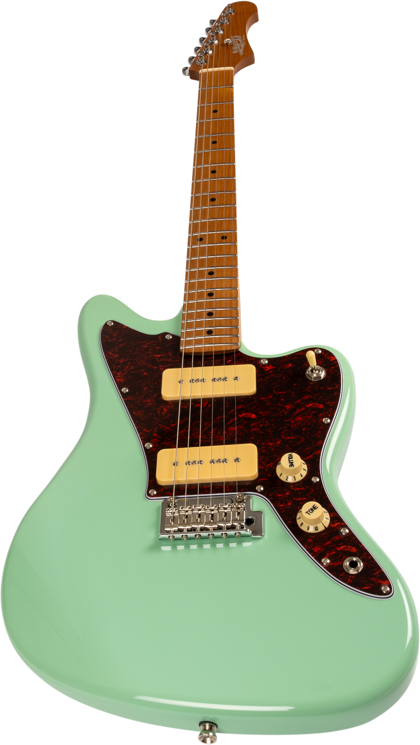 JET Guitars JJ-300 P90 SFG – elektrische gitaar – J-stijl P90 Elektrische Zeegroene Schuim