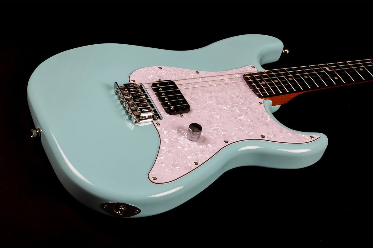 JET Guitars JS-400 HT BL – elektrische gitaar – S-stijl HSS hardtail Blauw, palissander toets