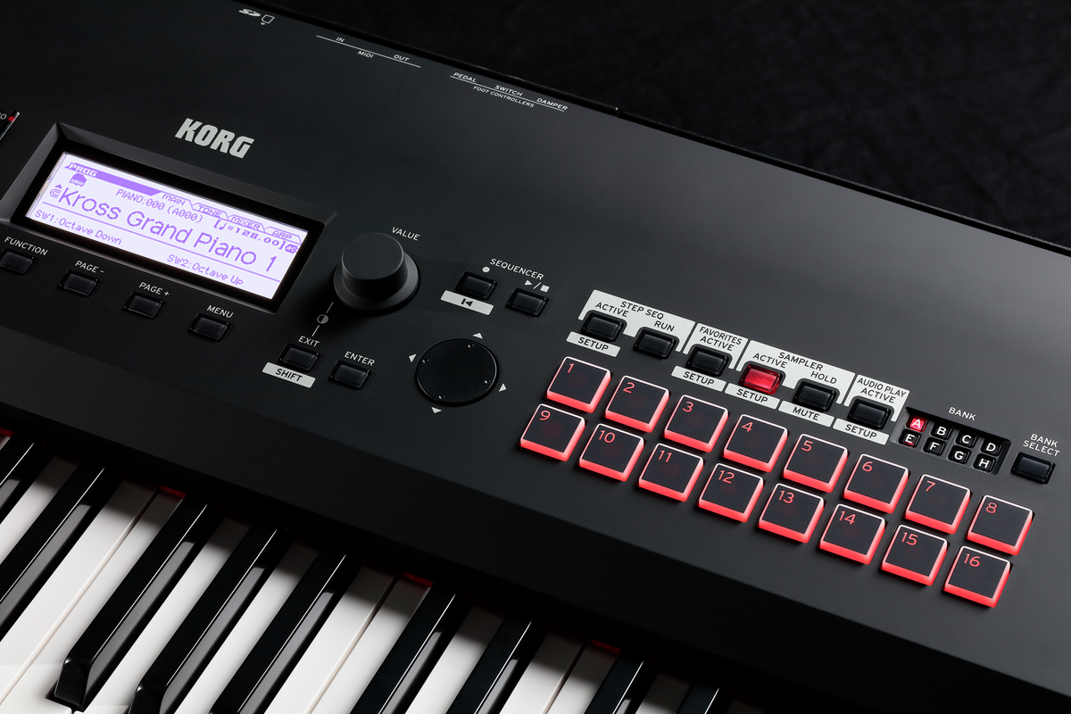 Korg Synthesizer, digitaal, KROSS2-88, 88 toetsen, matzwart