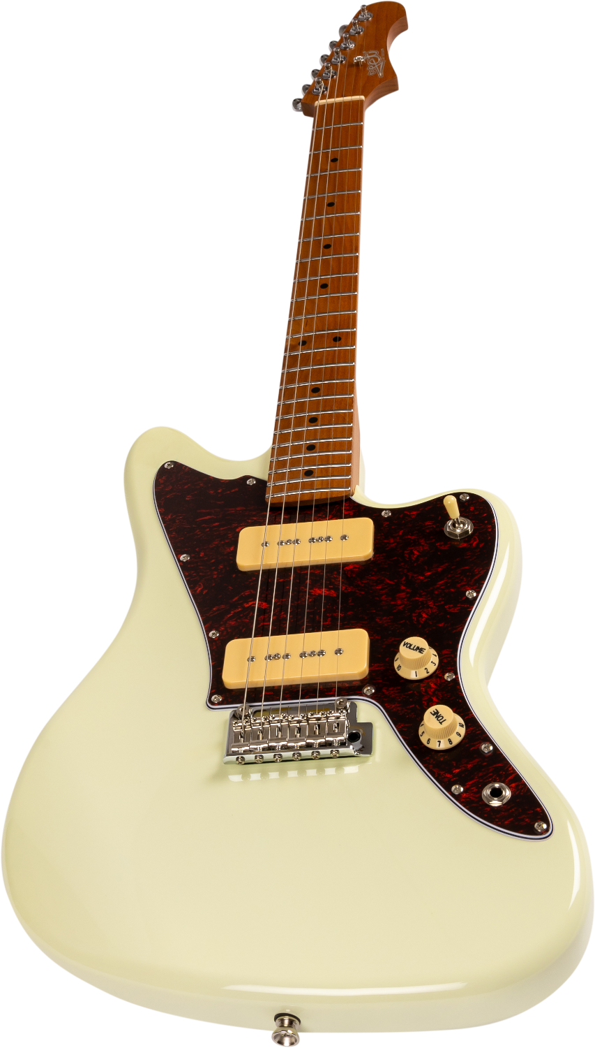 JET Guitars JJ-300 P90 OW – elektrische gitaar – J-stijl P90 Elektrisch Wit