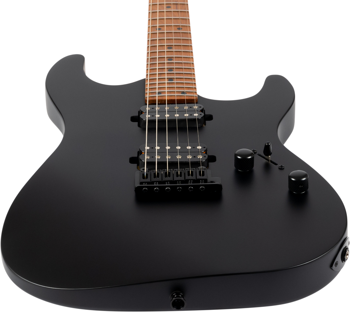 JET Guitars JS-500 MBK – elektrische gitaar – S-stijl HH mat Zwart