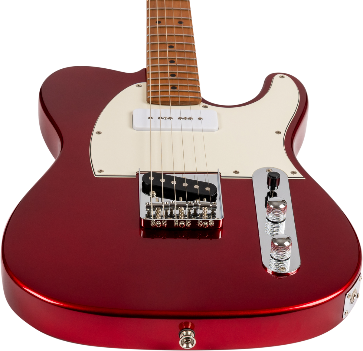 JET Guitars JT-300 CAR P90 – elektrische gitaar – T-stijl S-P90 Rood