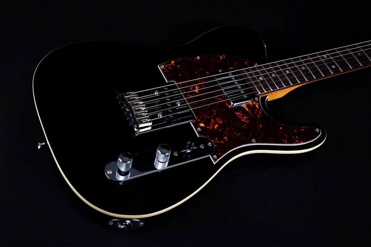 JET Guitars JT-350 BK R – elektrische gitaar – T-stijl SH Zwart, palissander toets