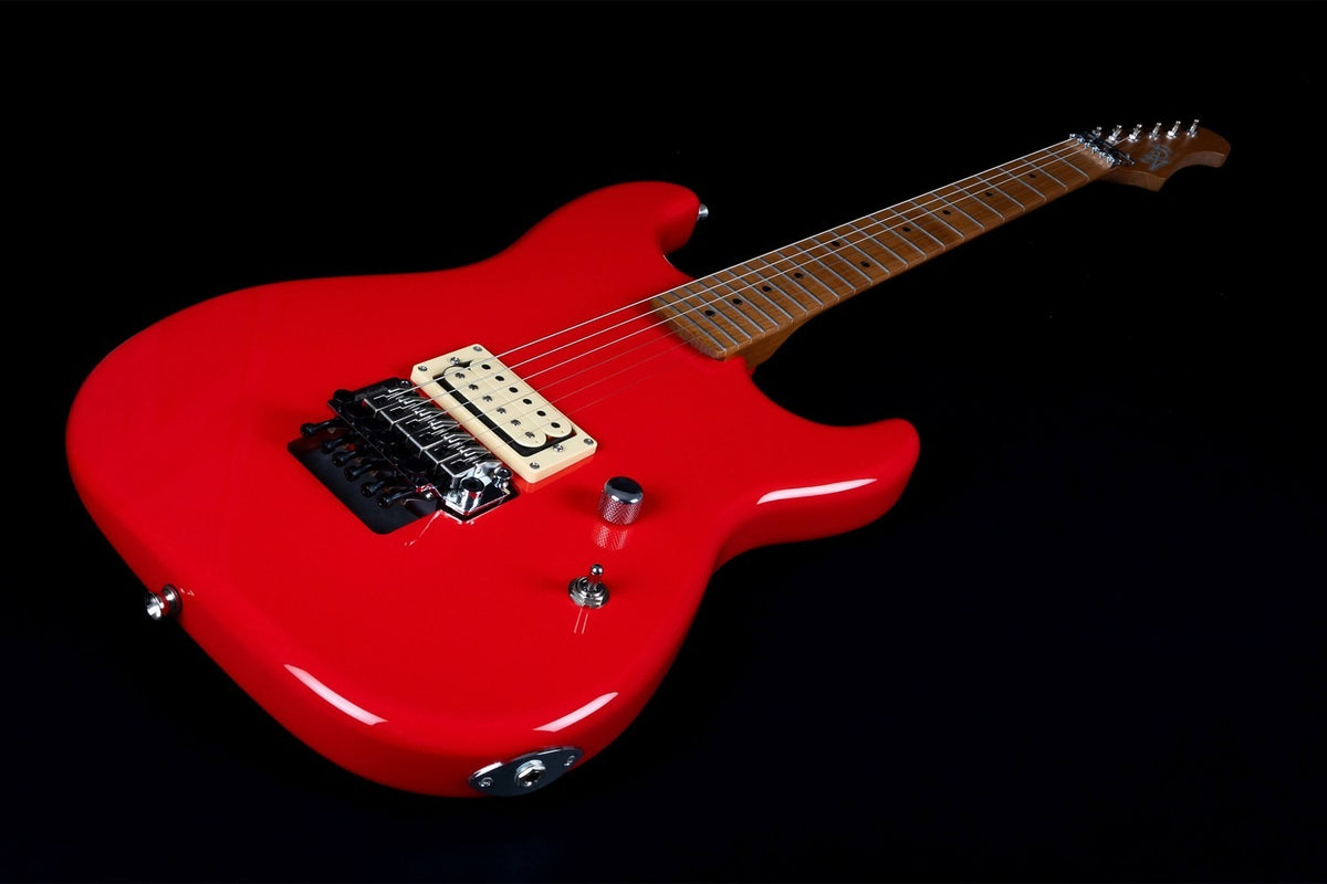 JET Guitars JS-700 RD H – elektrische gitaar – S-stijl 1x Humbucker Rood