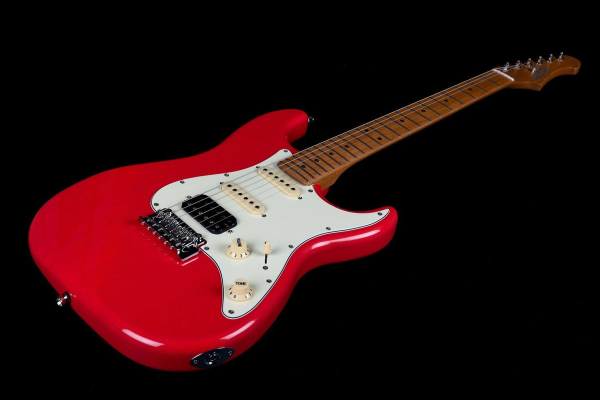 JET Guitars JS-400 CRD – elektrische gitaar – S-stijl HSS Koraalrood