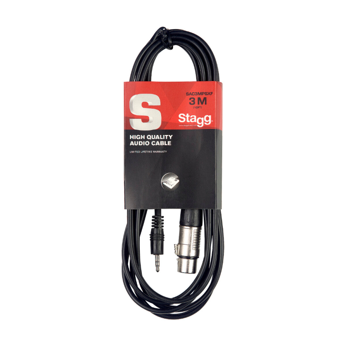 Stagg SAC3MPSBXF audiokabel XLR/mini-jack (v/m), 3 m