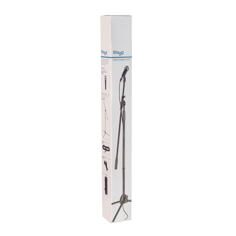 Stagg SDM50 microfoonset met statief en kabel