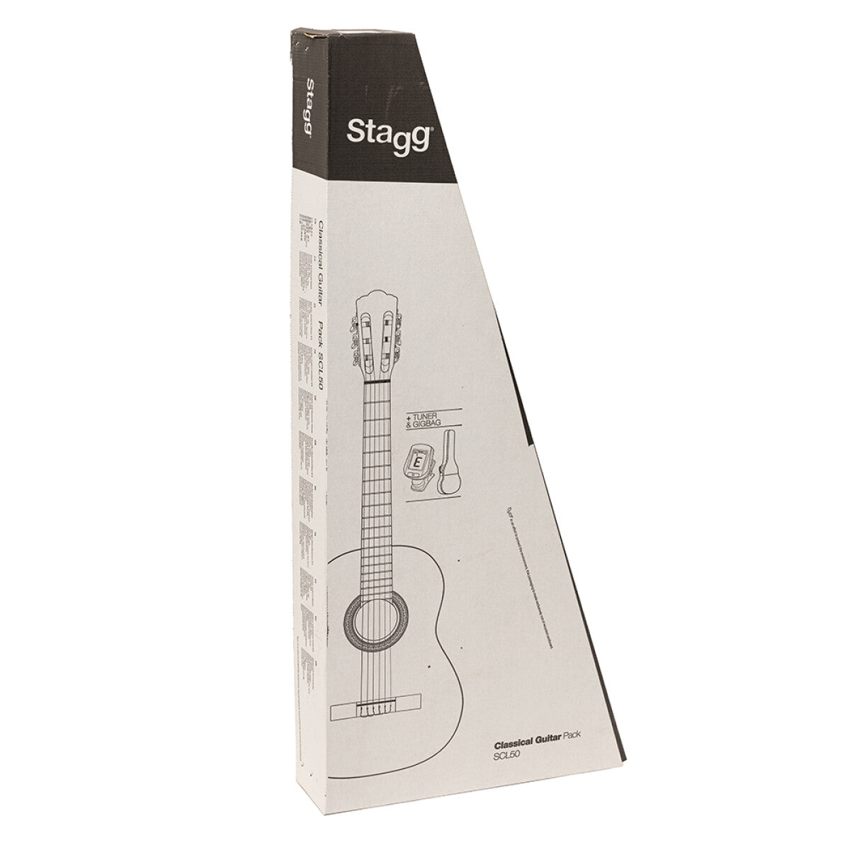 Stagg SCL50 NAT PACK klassieke gitaar naturel