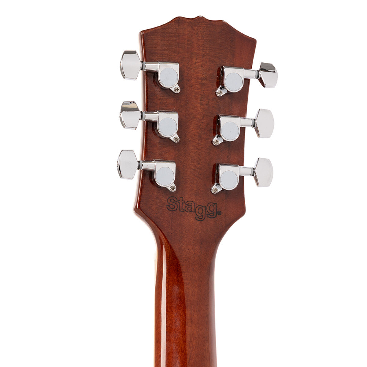 Stagg SEL-STD SILVER elektrische gitaar Silver Top