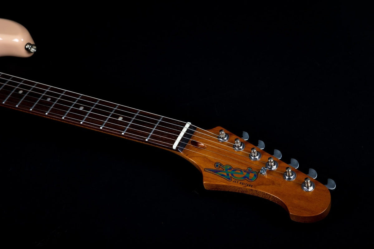 JET Guitars JS-400 PK R – elektrische gitaar – S-stijl HSS Schelp roze, palissander toets