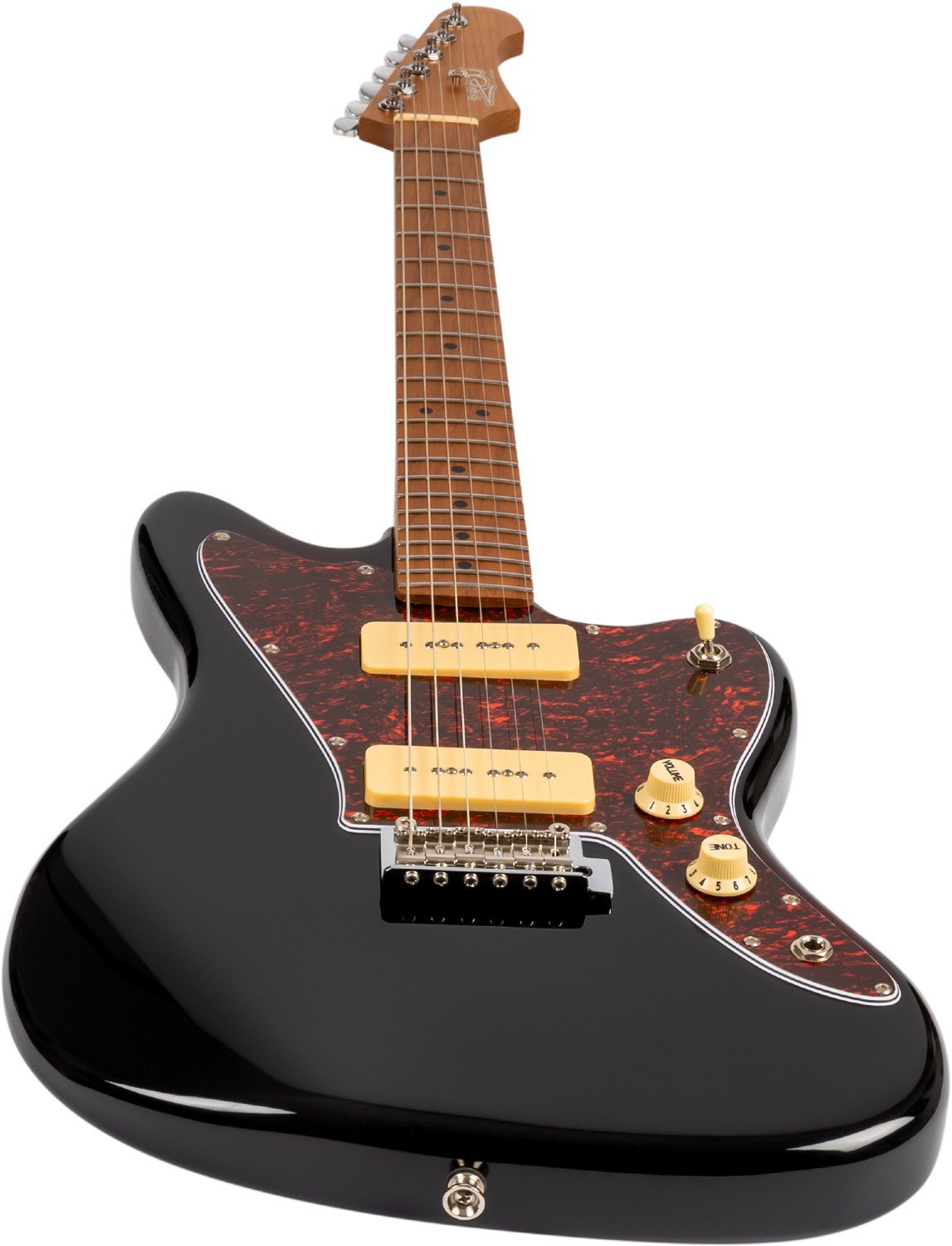 JET Guitars JJ-300 P90 BK – elektrische gitaar – J-stijl P90 elektrisch Zwart