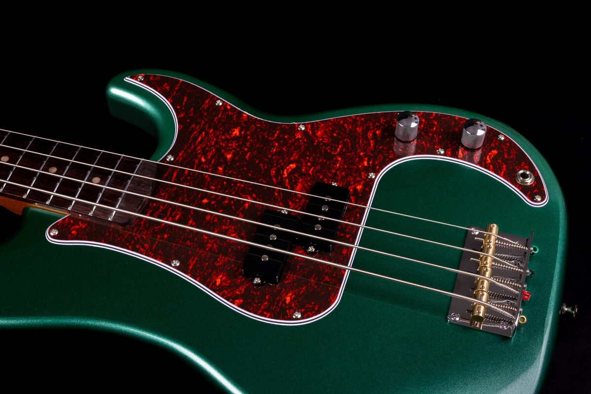 JET Guitars JPB-300 SG R – elektrische basgitaar – PB-stijl Bas Groen, palissander toets