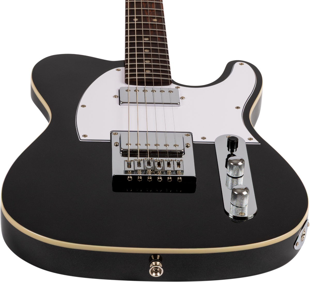 JET Guitars JT-350 BKM H – elektrische gitaar – T-stijl HH Zwart, palissander toets