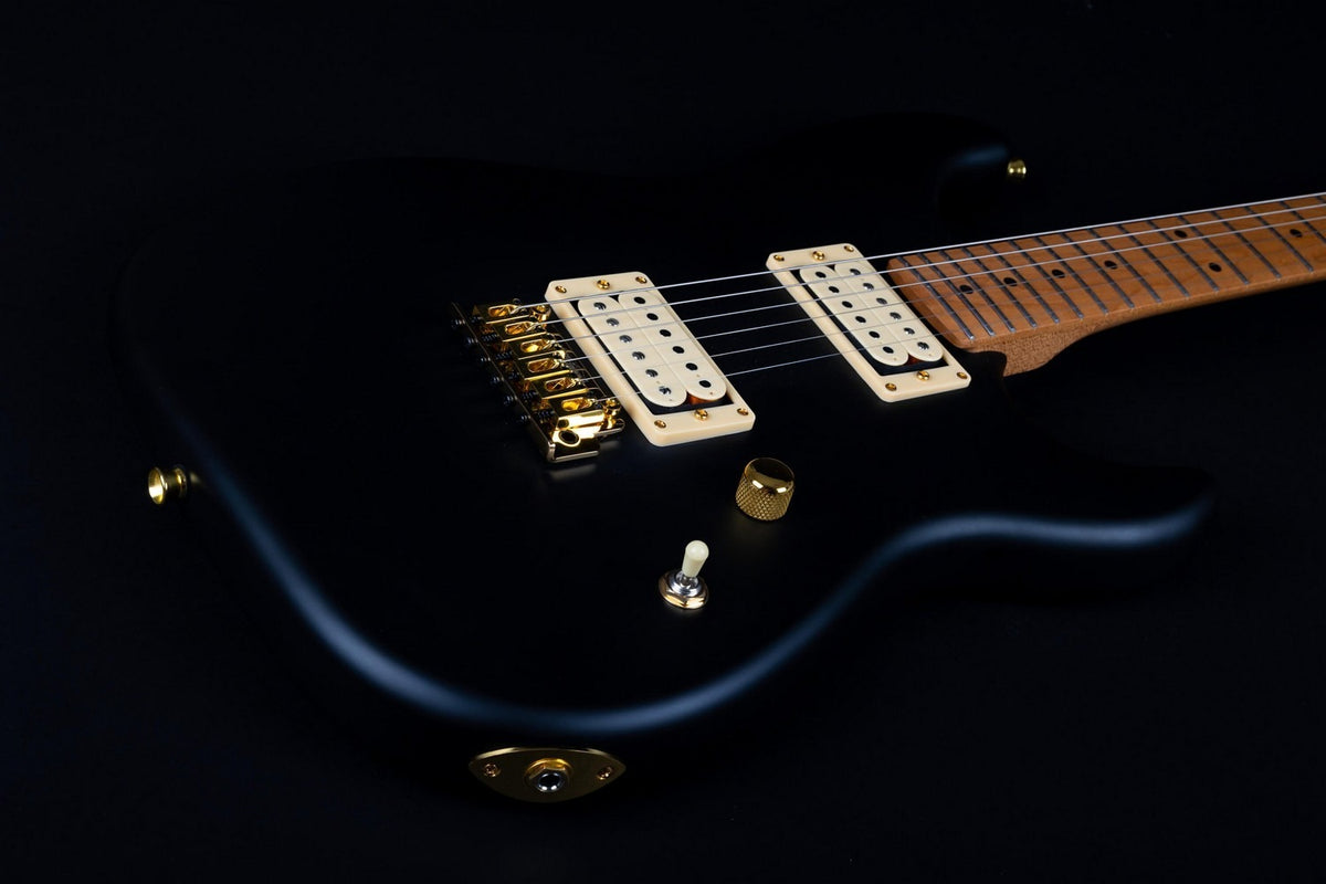 JET Guitars JS-700 MBK – elektrische gitaar – S-stijl HH mat Zwart