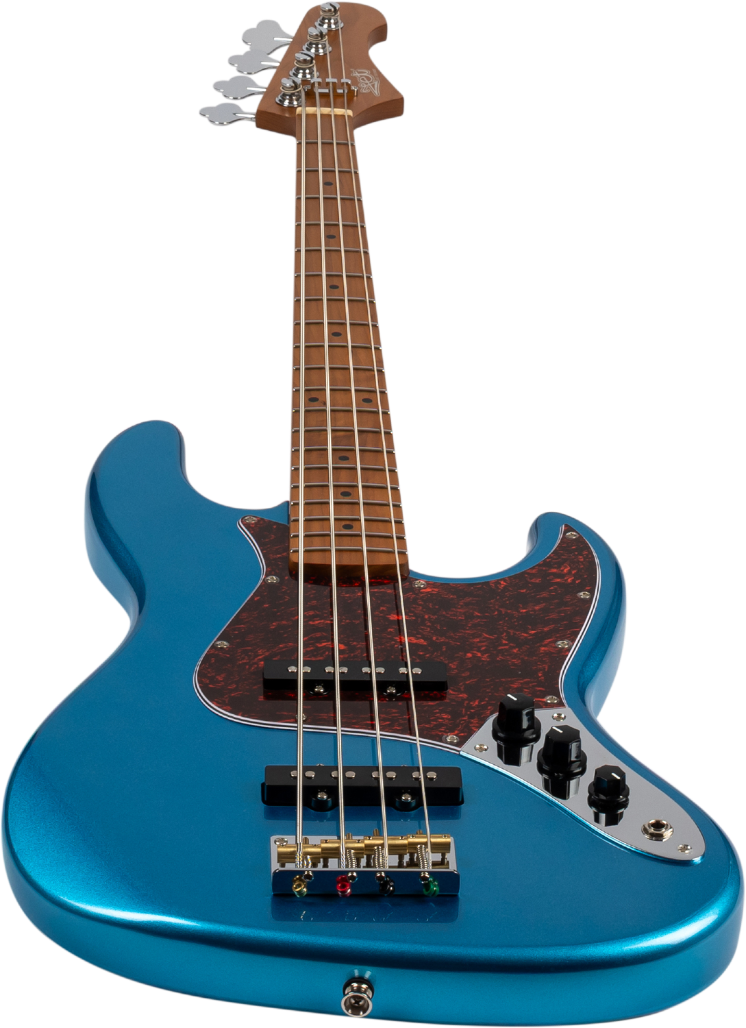JET Guitars JJB-300 LPB – elektrische basgitaar – JB-stijl Bas Meer Blauw, palissander toets
