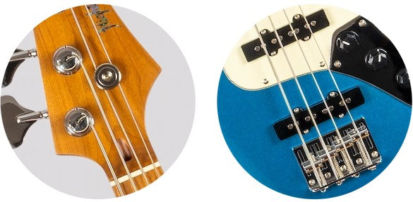 Flight Mini JB Bass LPB – elektrische ukelele