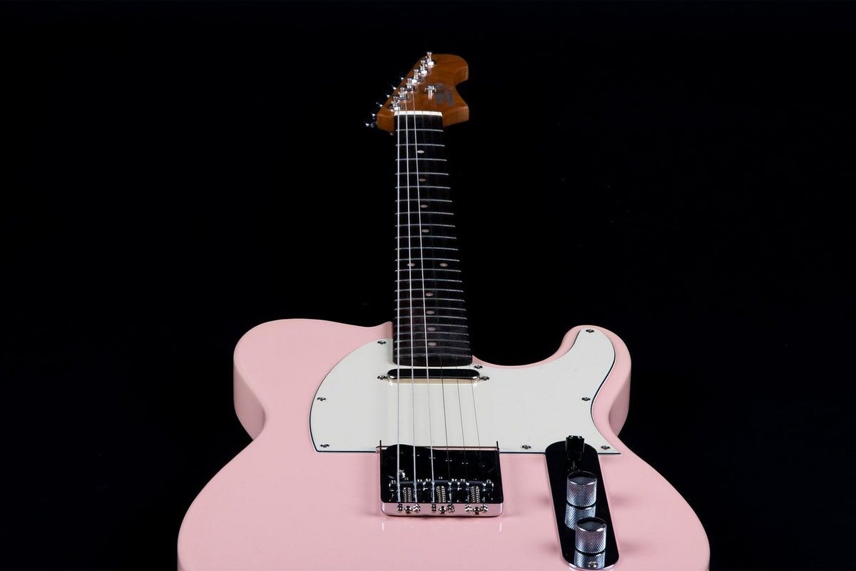 JET Guitars JT-300 PK R – elektrische gitaar – T-stijl Schelp Roze, palissander toets