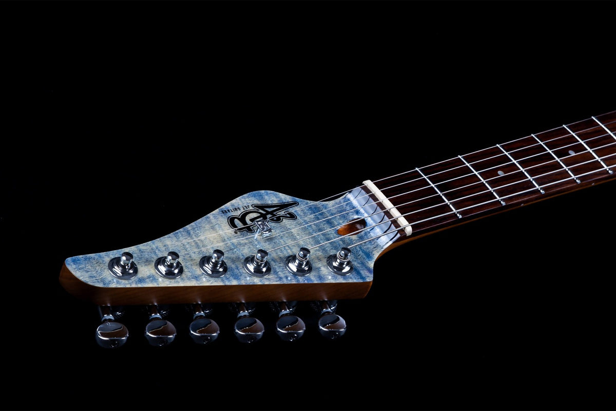 JET Guitars JS-45 Indigo Gray – elektrische gitaar – S-stijl HSS Indigo Grijs, palissander toets