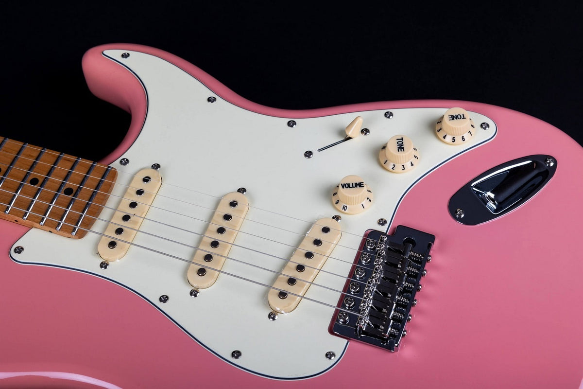 JET Guitars JS 300 BGD – elektrische gitaar – S-stijl SSS Bordeau roze
