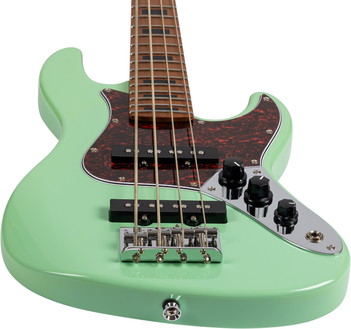 JET Guitars JB-300 SFG – elektrische basgitaar – Reisbas, SF Groen