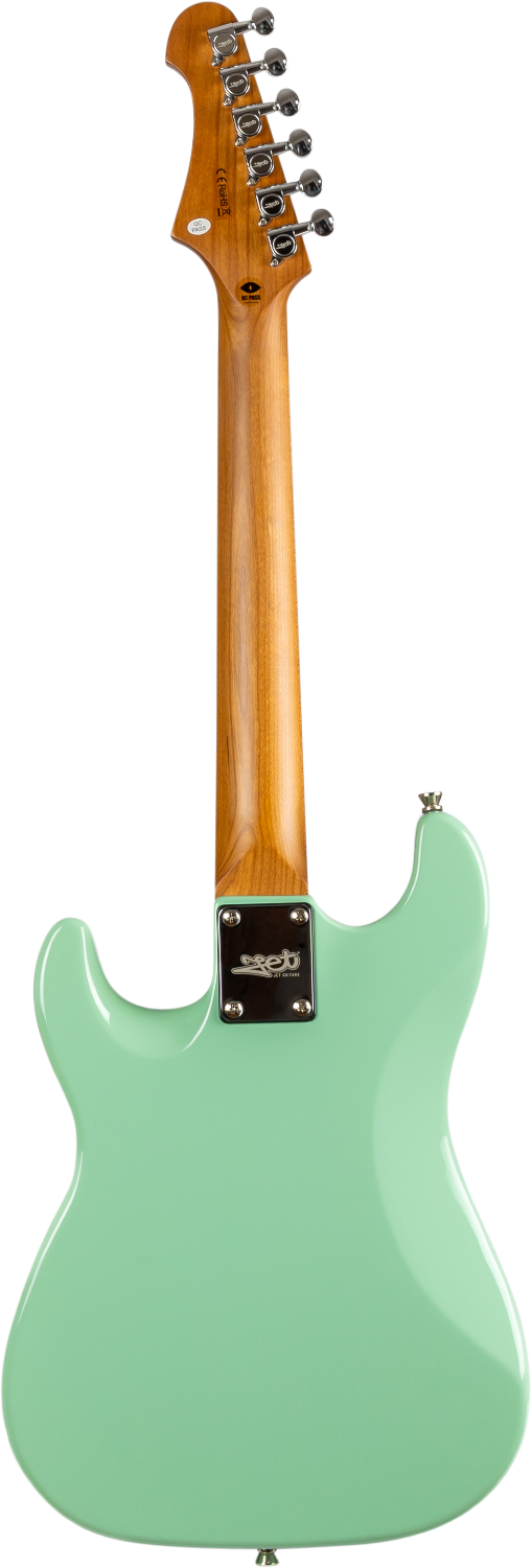 JET Guitars JS-300 MINI SFG – elektrische gitaar – Mini S-stijl SSS SF Groen
