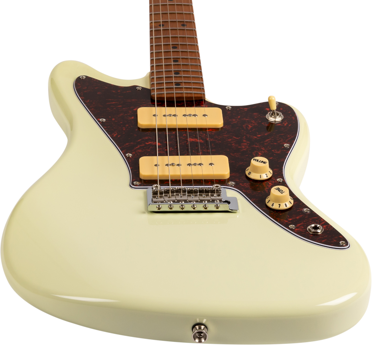 JET Guitars JJ-300 P90 OW – elektrische gitaar – J-stijl P90 Elektrisch Wit
