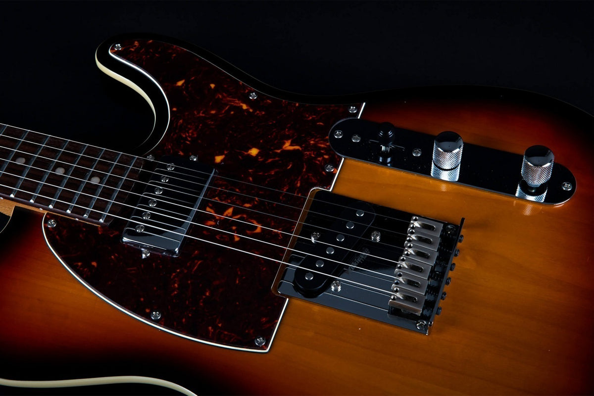 JET Guitars JT-350 SB R – elektrische gitaar – T-stijl SH Sunburst, palissander toets